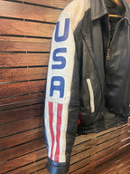 Vintage Leather Rider Jacket, Large