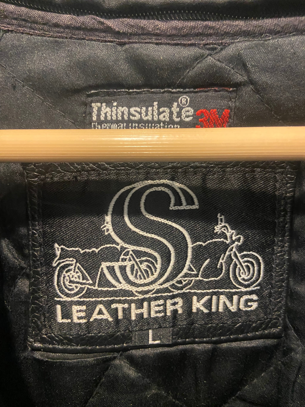 Vintage Leather Rider Jacket, Large