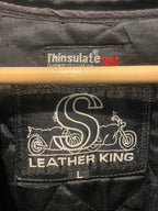 Vintage Leather Rider Jacket, Large