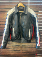 Vintage Leather Rider Jacket, Large