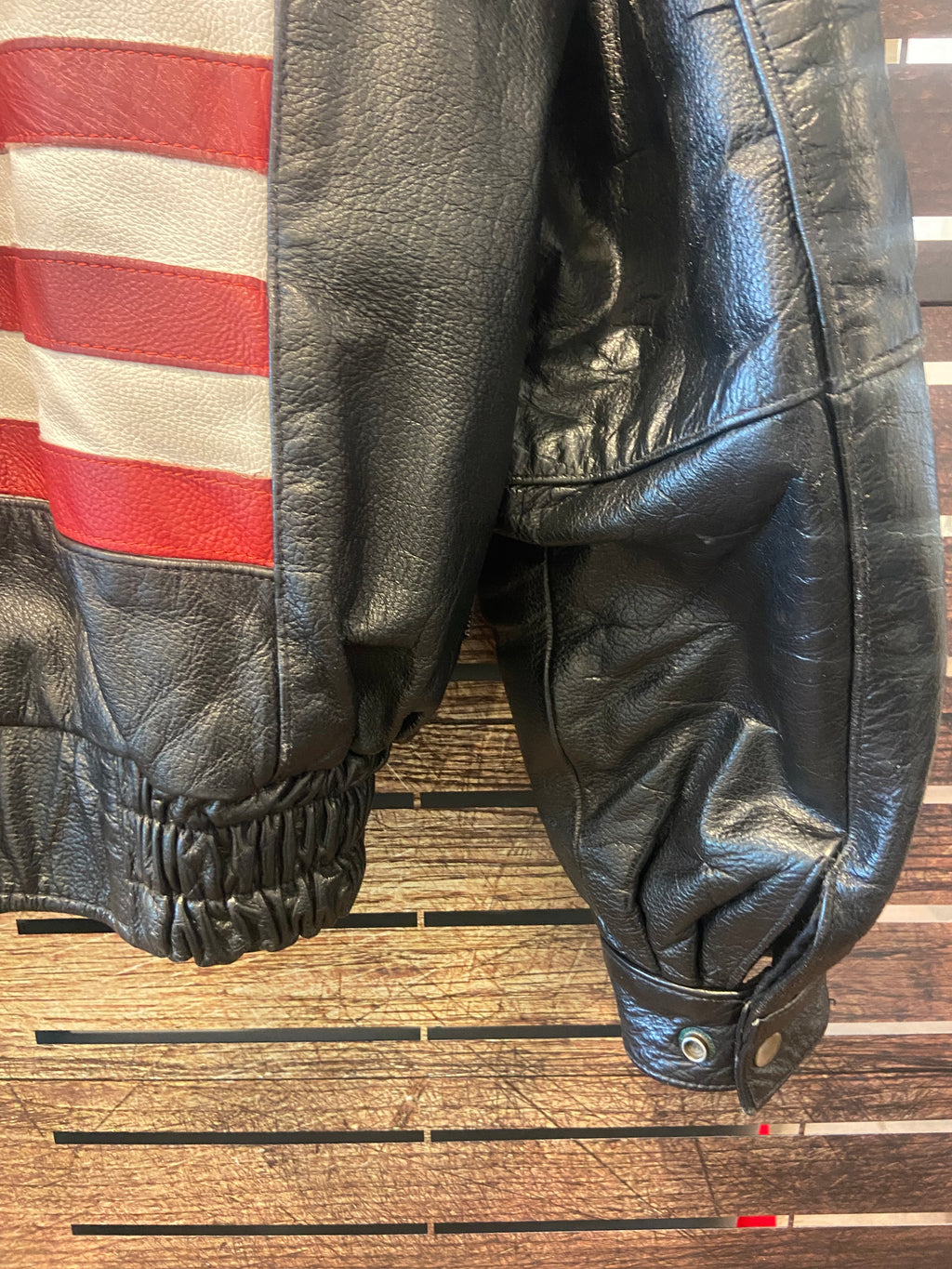 Vintage Leather Rider Jacket, Large