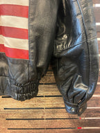 Vintage Leather Rider Jacket, Large