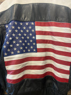 Vintage Leather Rider Jacket, Large