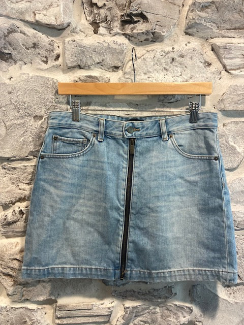 1. State Jean Skirt