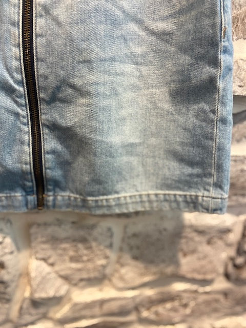 1. State Jean Skirt