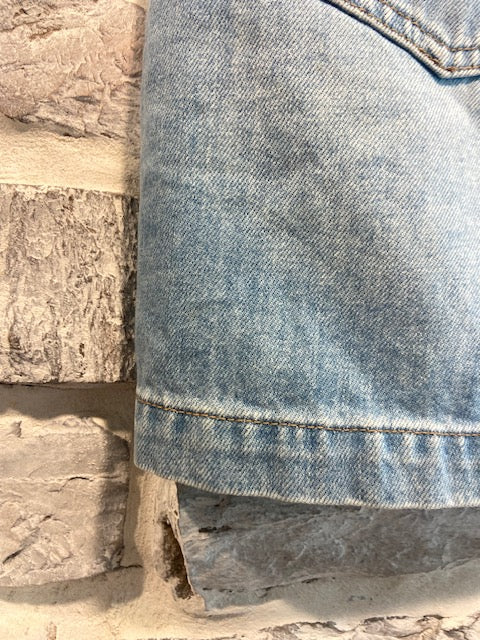 1. State Jean Skirt